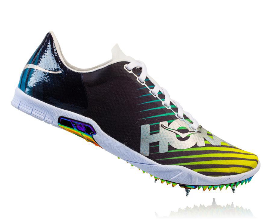 Hoka Australia One One Speed Evo R - Mens Spikes Black/White - ADOPN-7689